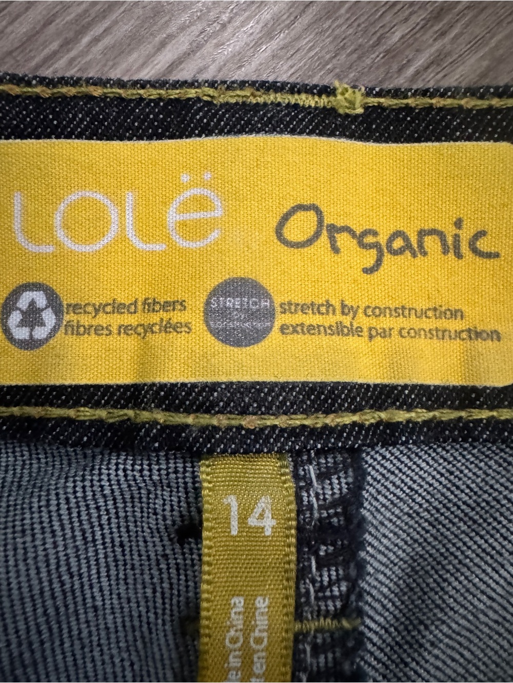 Lole Organic black jeans size 14 - Picture 3 of 9